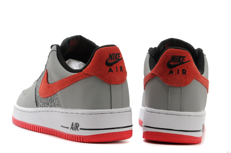 chaussures nike air force les nouveaux hommes de leopard rouge gris (1)